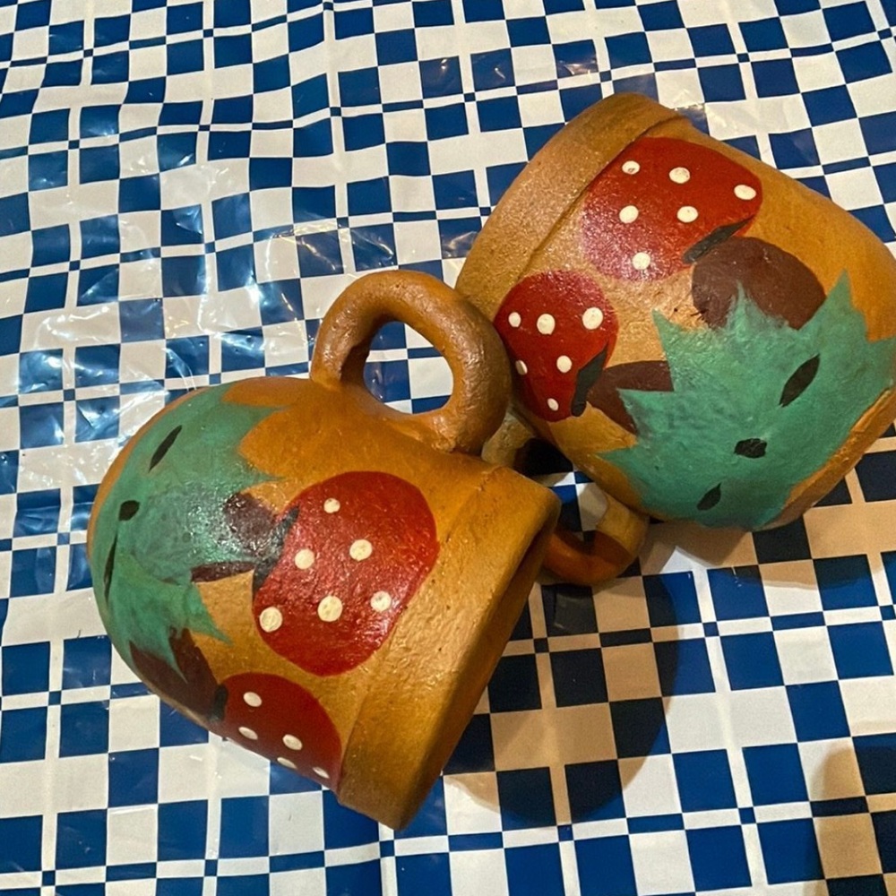 Handcrafted Mushroom Design Mugs